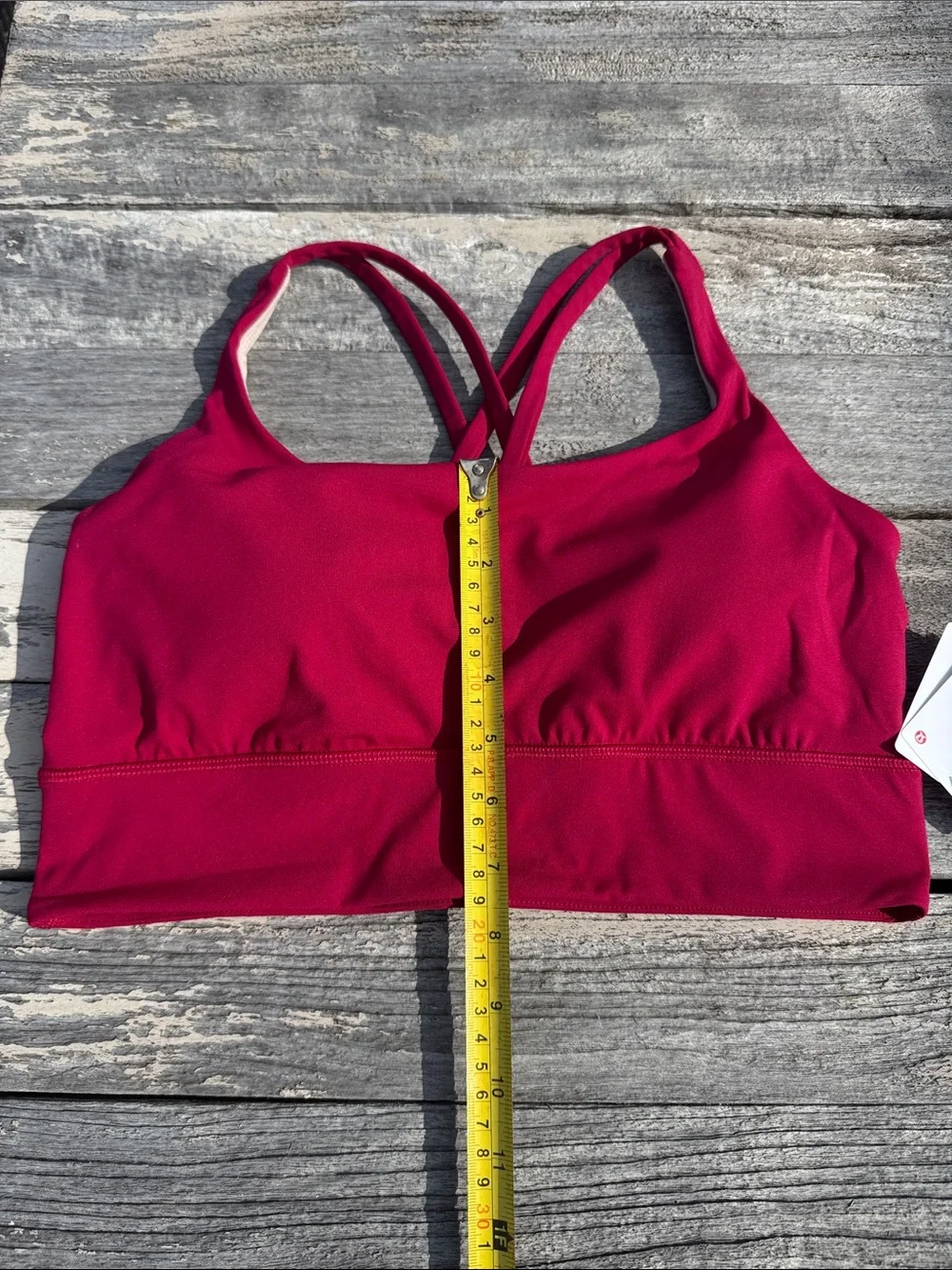Lululemon Energy Longline‎ Bra Berry Rumble Size 10 NWT Medium Support B–D Cups